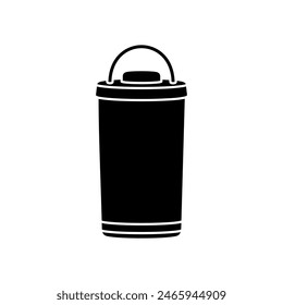 Thermos icon vector. Thermal mug illustration sign. Hot drink symbol or logo.