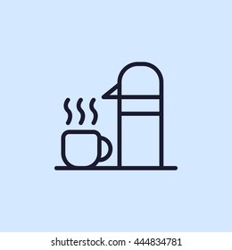 thermos line icon