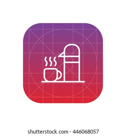 thermos line icon