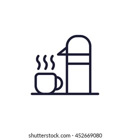 thermos line icon