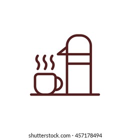 thermos line icon
