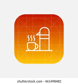 thermos line icon
