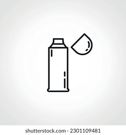 thermos line icon. thermos linear icon.
