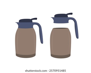 Thermos on a white background.