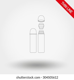 Thermos. Thin line icon for web and mobile application. Vector illustration on a white background.