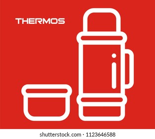THERMOS VECTOR ICON 