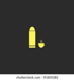 Thermos vector  icon.
