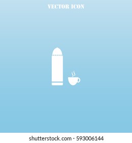 Thermos vector  icon.