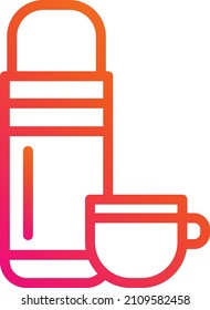 Thermos Vector Icon Design Illustration