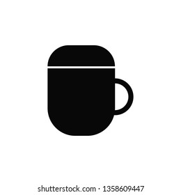 Thermos vector icon. Element of kitchen for mobile concept and web apps illustration. Thin flat icon for website design and development, app development. Premium icon