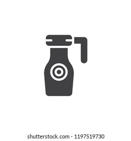 Thermos vector icon. filled flat sign for mobile concept and web design. Drink container simple solid icon. Symbol, logo illustration. Pixel perfect vector graphics