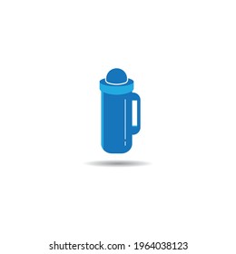 Thermos  vector icon illustration design template.