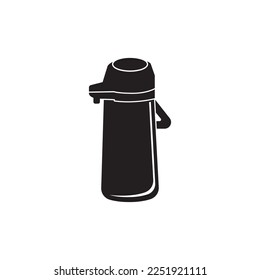 Thermos vector icon illustration design template.