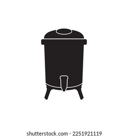 Thermos vector icon illustration design template.