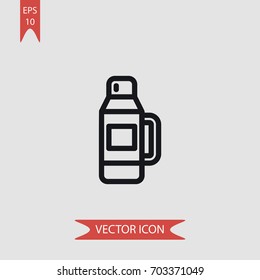 Thermos vector icon illustration symbol