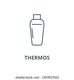 Thermos vector line icon, linear concept, outline sign, symbol