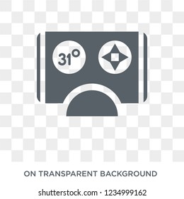 Thermostat icon. Trendy flat vector Thermostat icon on transparent background from smart home collection. 