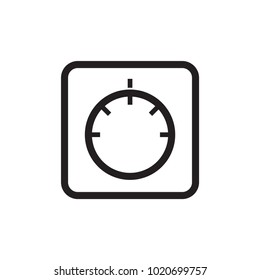 thermostat icon, vector illustration