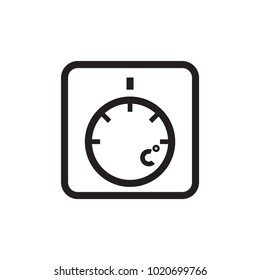 thermostat icon, vector illustration