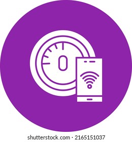 Thermostat icon vector image. Can also be used for Artificial Intelligence. Suitable for mobile apps, web apps and print media.