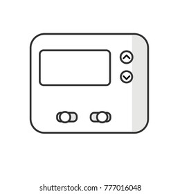 Thermostat Icon. Vector Image Isolated On White Background.