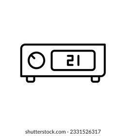 Thermostat icon. Vector stock illustration.
