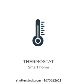 Thermostat icon vector. Trendy flat thermostat icon from smart house collection isolated on white background. Vector illustration can be used for web and mobile graphic design, logo, eps10