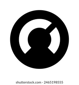 Thermostat temperature wheel icon vector design in eps 10