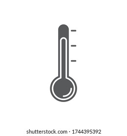 Thermostat vector icon symbol medical tools isolated on white background