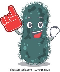 Thermotogae in cartoon drawing character design with Foam finger