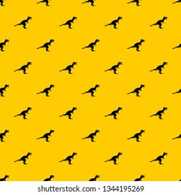 Theropod dinosaur pattern seamless vector repeat geometric yellow for any design