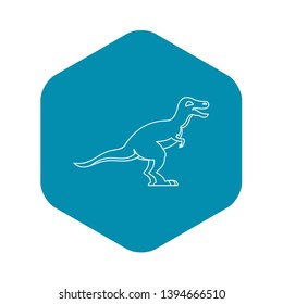 Theropod icon. Outline illustration of theropod vector icon for web