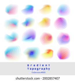 These abstract topographic shapes will work great as backdrops on photos, as web elements, for poster or brochure designs and so much more. 