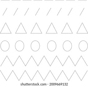 These Amazing Preschoolers Dynamic Lines Worksheets Stock Vector ...