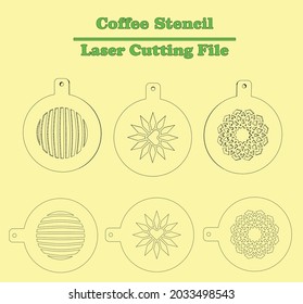 these  Coffee Stencils are available for all material thicknesses.