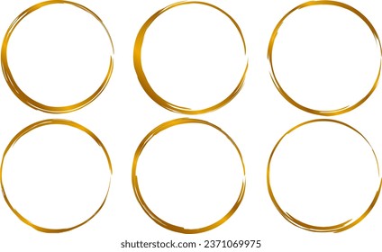 These are collection of aesthetic golden circle frames. Choose them to accompany your good design.