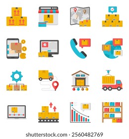 These creative logistics flat isometric icons are a definite must have. It's going to be tremendously useful in all related projects. Available for instant download.