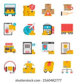 These creative logistics flat isometric icons are a definite must have. It's going to be tremendously useful in all related projects. Available for instant download.