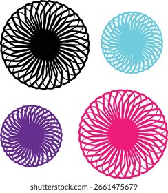 Diese Designs werden in verschiedenen Anwendungen wie digitale Kunst, Tattoos, Logos, Inneneinrichtung, Mode und Achtsamkeitswerkzeuge verwendet.
