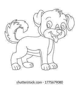 With these dog cartoons you can teach your kids to draw dogs very nicely