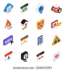 These flat icons of navigation will show your way through and make your projects professional and appealing. Grab this icon pack and enjoy finding new ways to succeed!