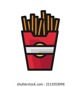 These are food-related icons that use a filled outline style for your design projects