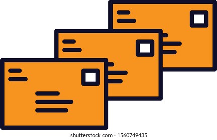 
These are the fronts of closed envelopes.