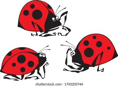 These funny bugs have a lot of worries. But they have enough time to create a good mood for you.
