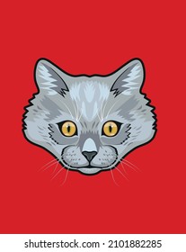 Das sind lustige Illustrationen für den Charakter der Katze.