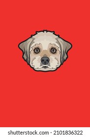 These are funny illustrations for the characters of the dog.