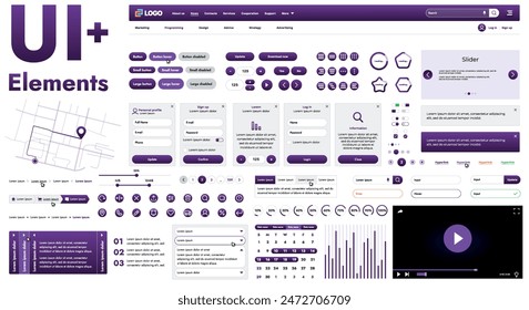 Estos componentes gráficos proporcionan un enfoque integral para el desarrollo de interfaces que cumplen con los requisitos modernos de funcionalidad y estética en los recursos de Internet.