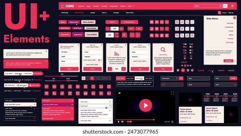 Estos componentes gráficos proporcionan un enfoque integral para el desarrollo de interfaces que cumplen con los requisitos modernos de funcionalidad y estética en los recursos de Internet.