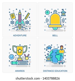 These are High Quality Icon Illustration includes all Education, Promotions and other different concepts all under one place.