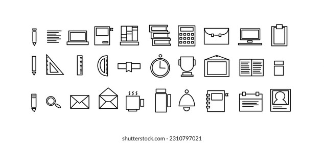 These icons are crafted with clean lines and precise details. The black color adds a touch of elegance and versatility, making them suitable for various design projects.